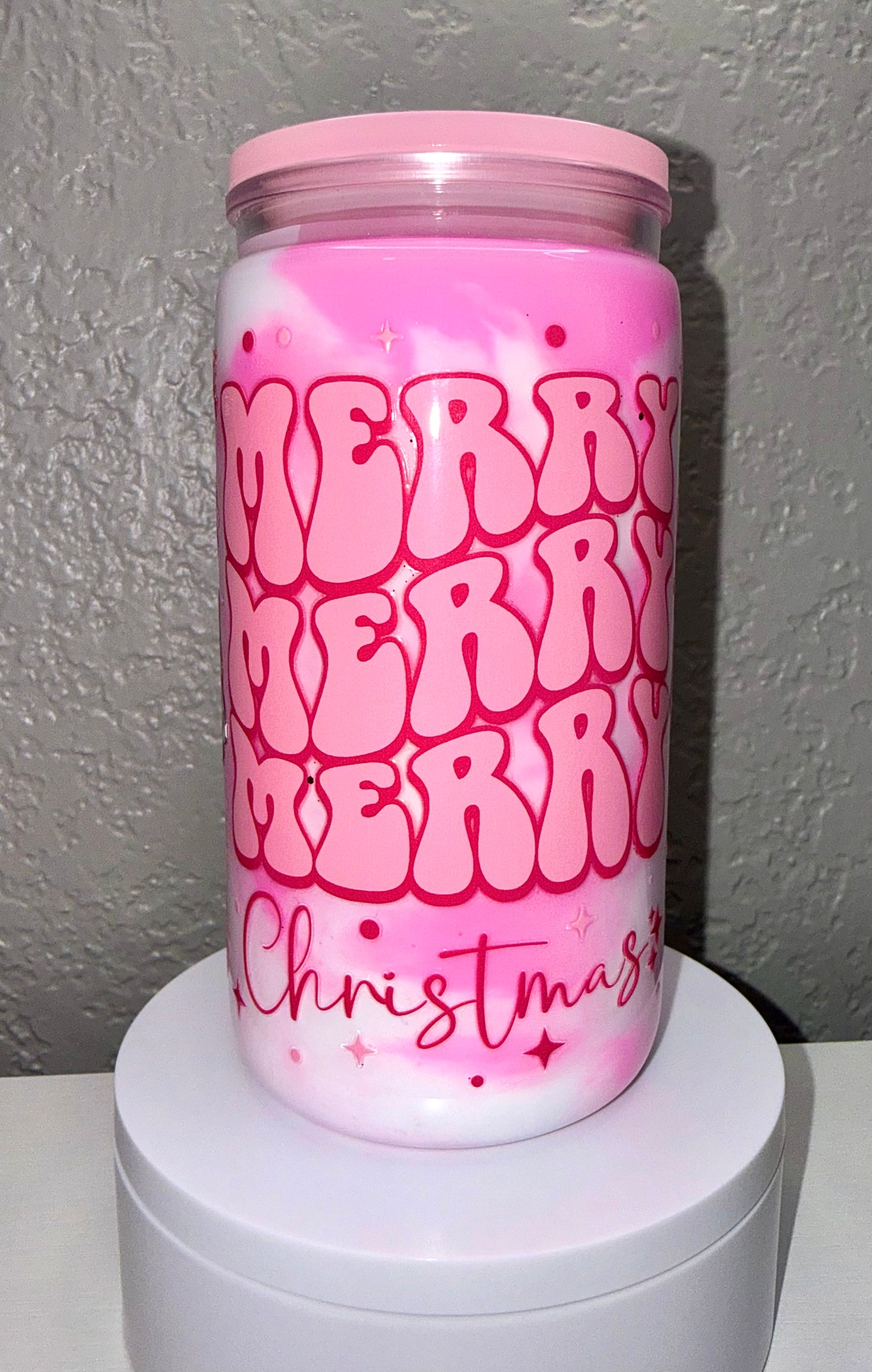Pink Christmas Tree Swirl