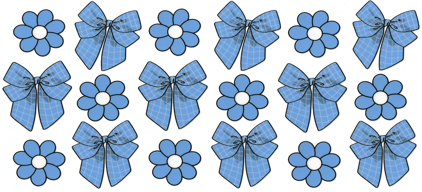 Blue Bows & Flowers
