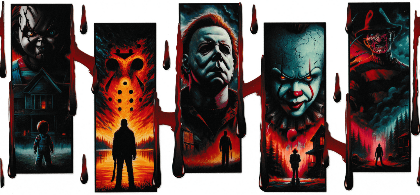 Halloween Horrors - Snapshots of Jason, IT, Freddy Krueger, Michael Myers, & Chucky