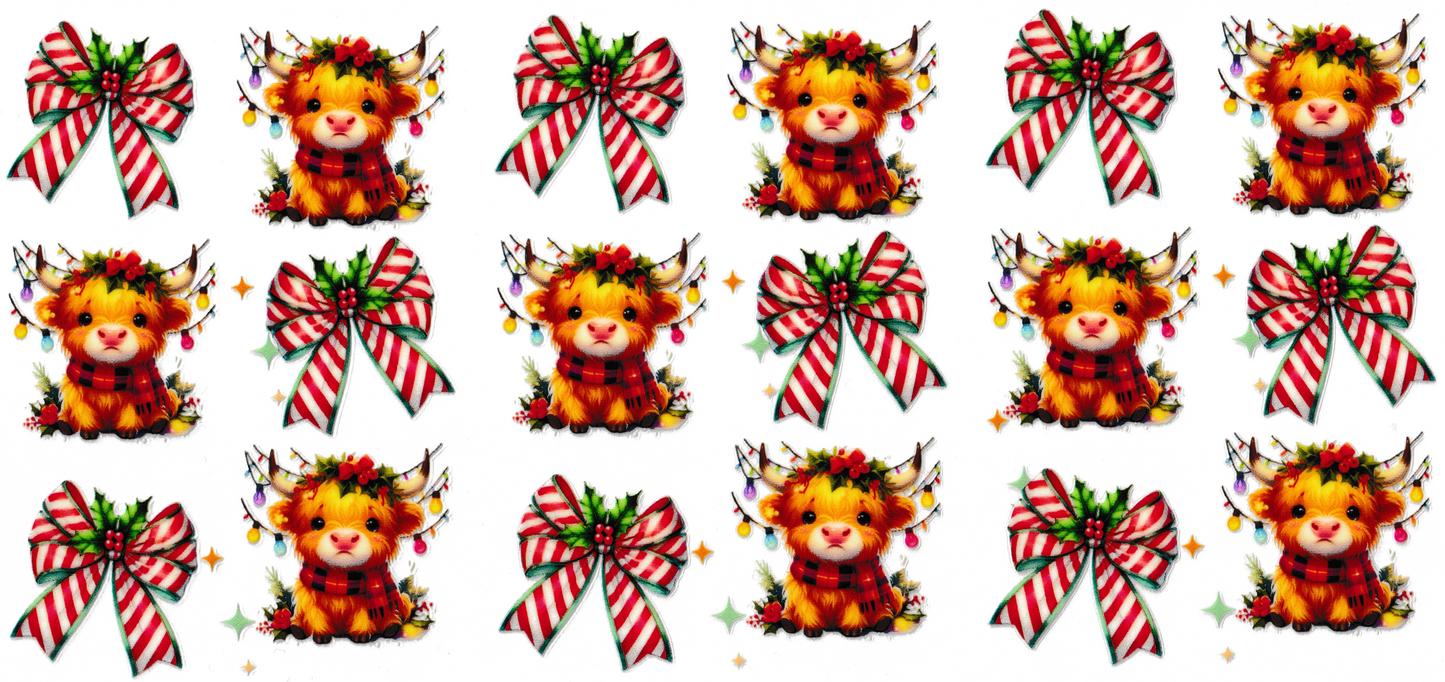 Christmas Highland Cows