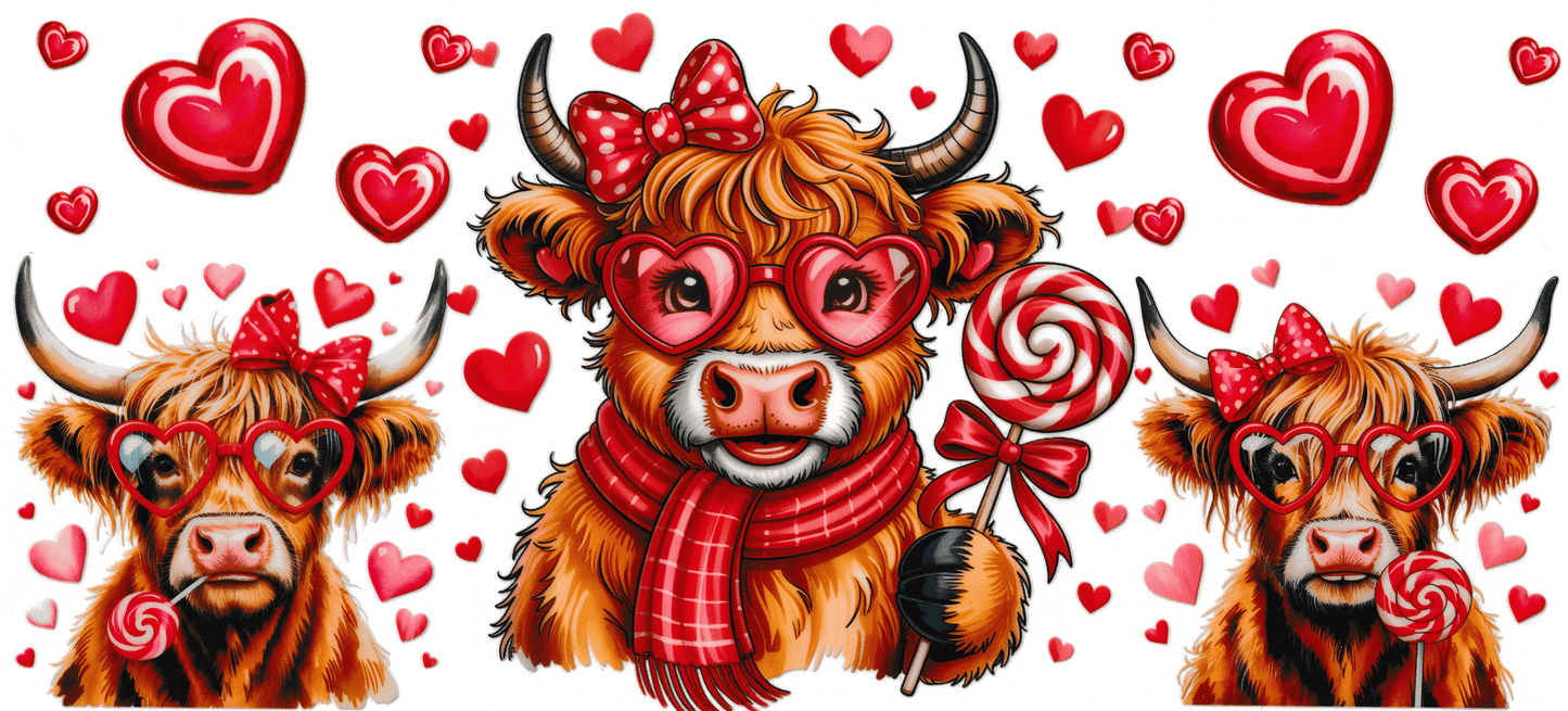Candy Heart Cow