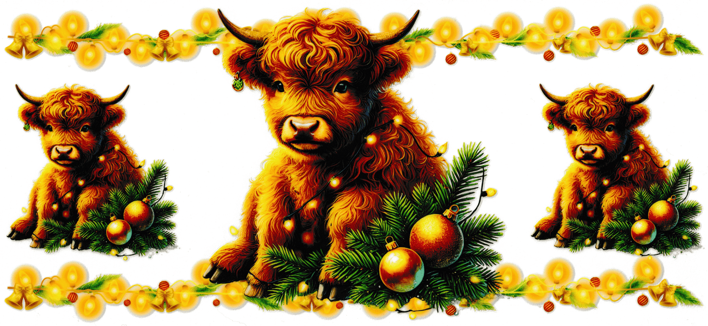 Christmas Lights & Ornaments Highland Cow
