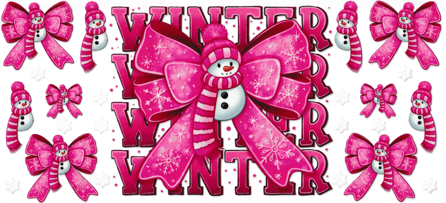 Pink Winter Bows