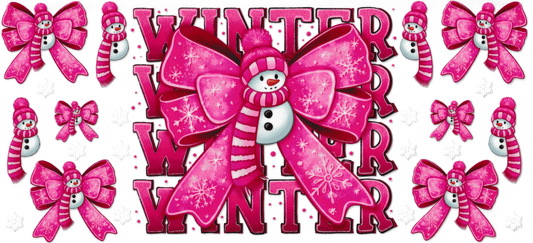 Pink Winter Bows