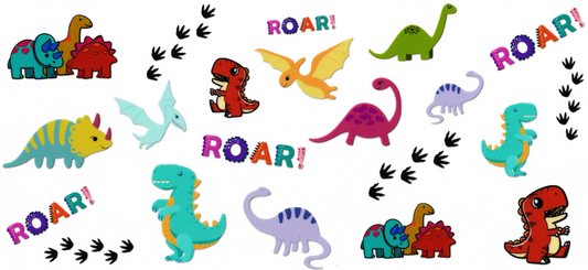Colorful Baby Dinosaurs