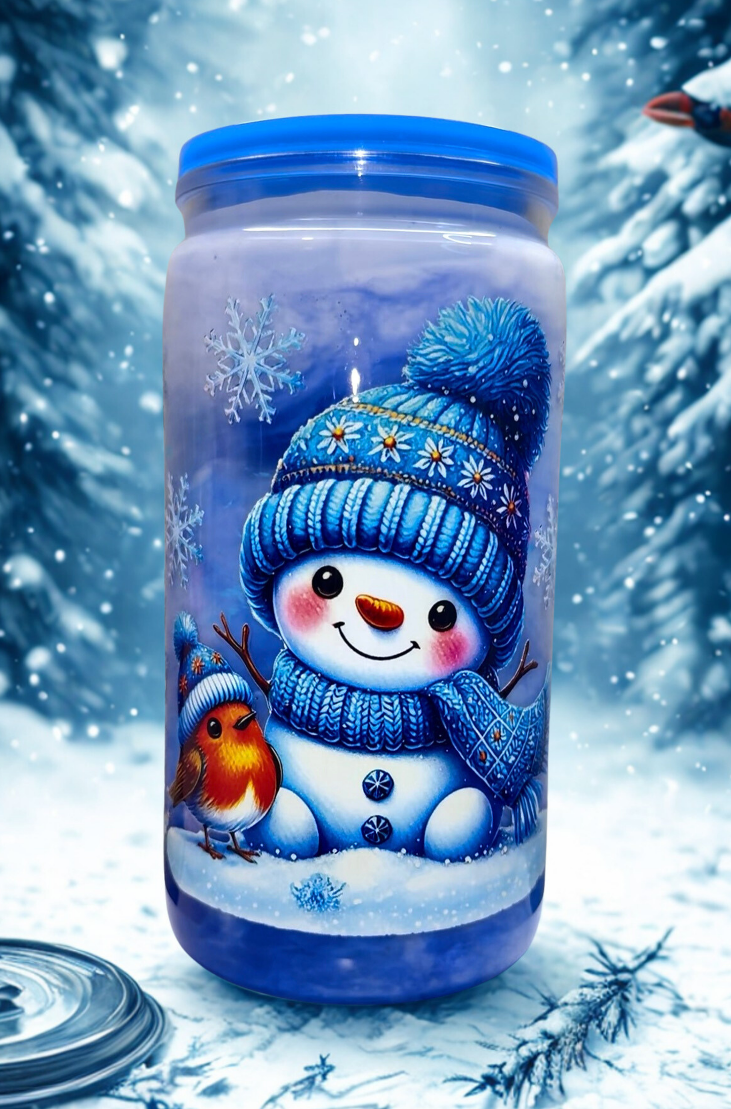 Snowman Milkshake Cup