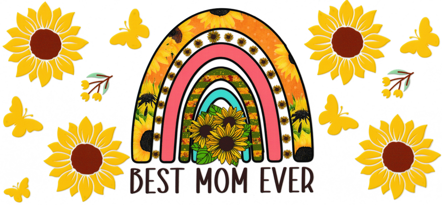 Best Mom Ever With Sunflowers