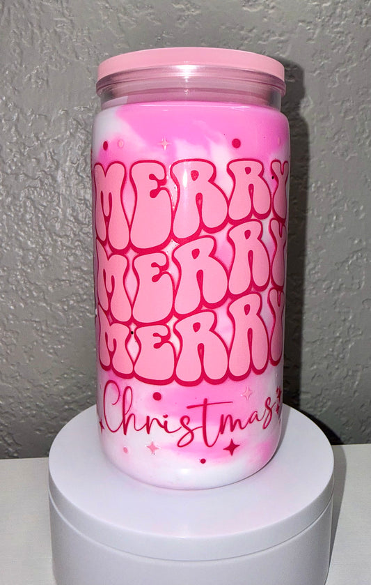 Pink Christmas Tree Swirl