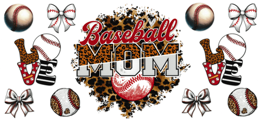 Baseball Mom Leopard Print