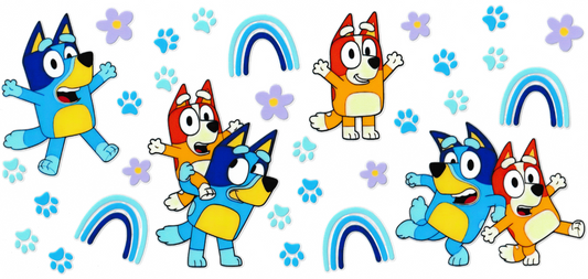 Bluey - Bluey & Bingo Flowers & Rainbows