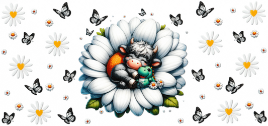 Cuddly Cow With Butterflies