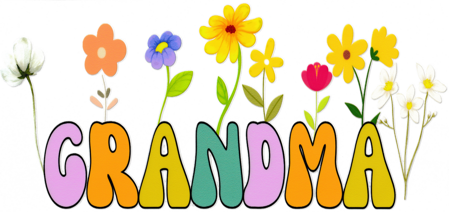 Grandma With Flowers