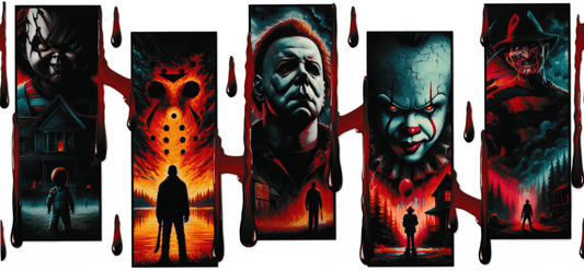 Halloween Horrors - Snapshots of Jason, IT, Freddy Krueger, Michael Myers, & Chucky