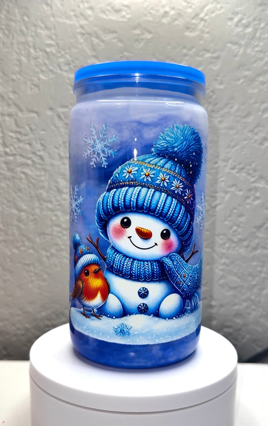 Snowman Milkshake Cup