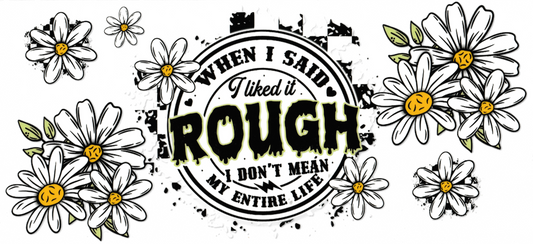 When I Said I Liked It Rough, I Don't Mean My Entire Life