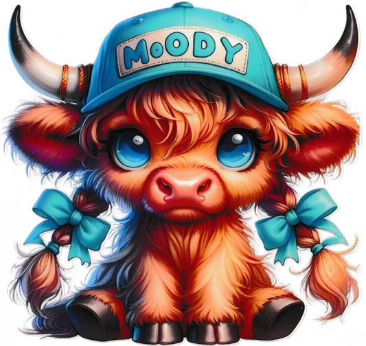 Moody Highland Cow