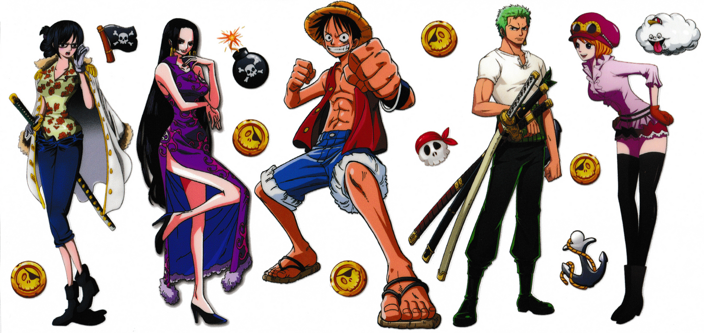 One Piece - Luffy, Nico, Boa, Roronoa & Nami