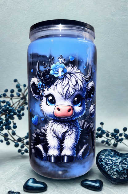 Blue Cow Swirl Cup