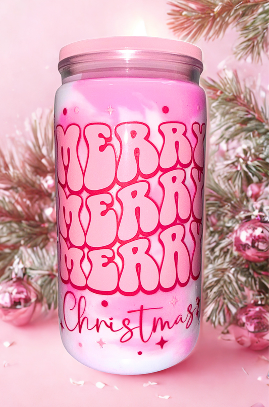 Pink Christmas Tree Swirl