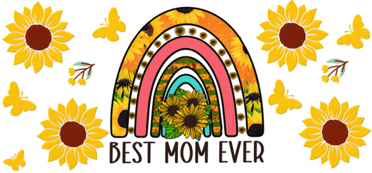 Best Mom Ever With Sunflowers